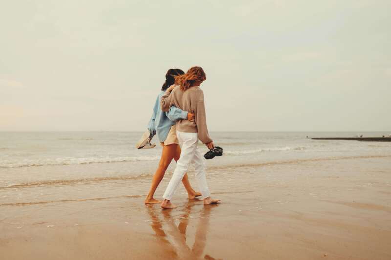 Uitwaaien op het strand