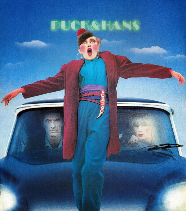 Poster 1978 / vlnr Hans, Mieke Struik, Puck / foto Wout Berger / styling Frans Ankoné